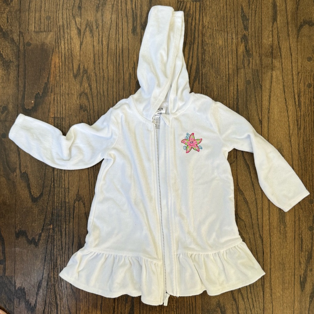 Embroidered bathing suit cover up